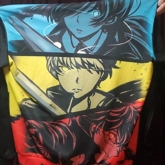 Persona Series Protagonist Character Zip-Up Hoodie 5XL Unisex Big & Tall - Picture 6 of 6